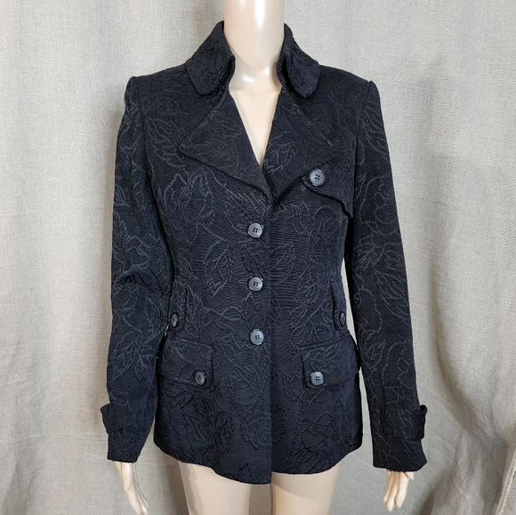 Nine West blazer size 6 color Black Long sleeves - Picture 2 of 15